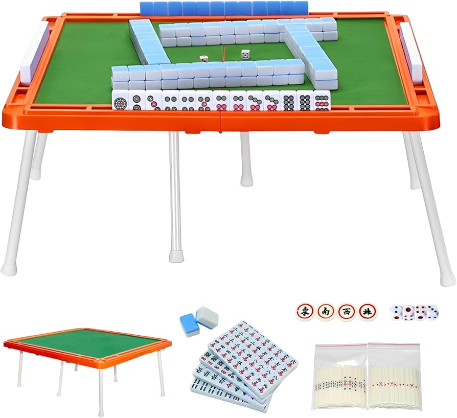 Amazon | heizi 麻雀セット 麻雀卓 折りたたみ コンパクト 持ち運び 脚