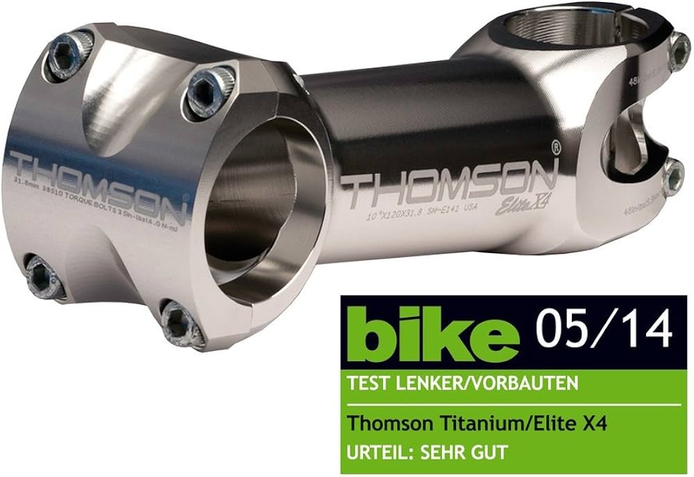 Amazon | THOMSON(トムソン) MTB STEM X4 31.8 70mm 0°SILVER シルバー