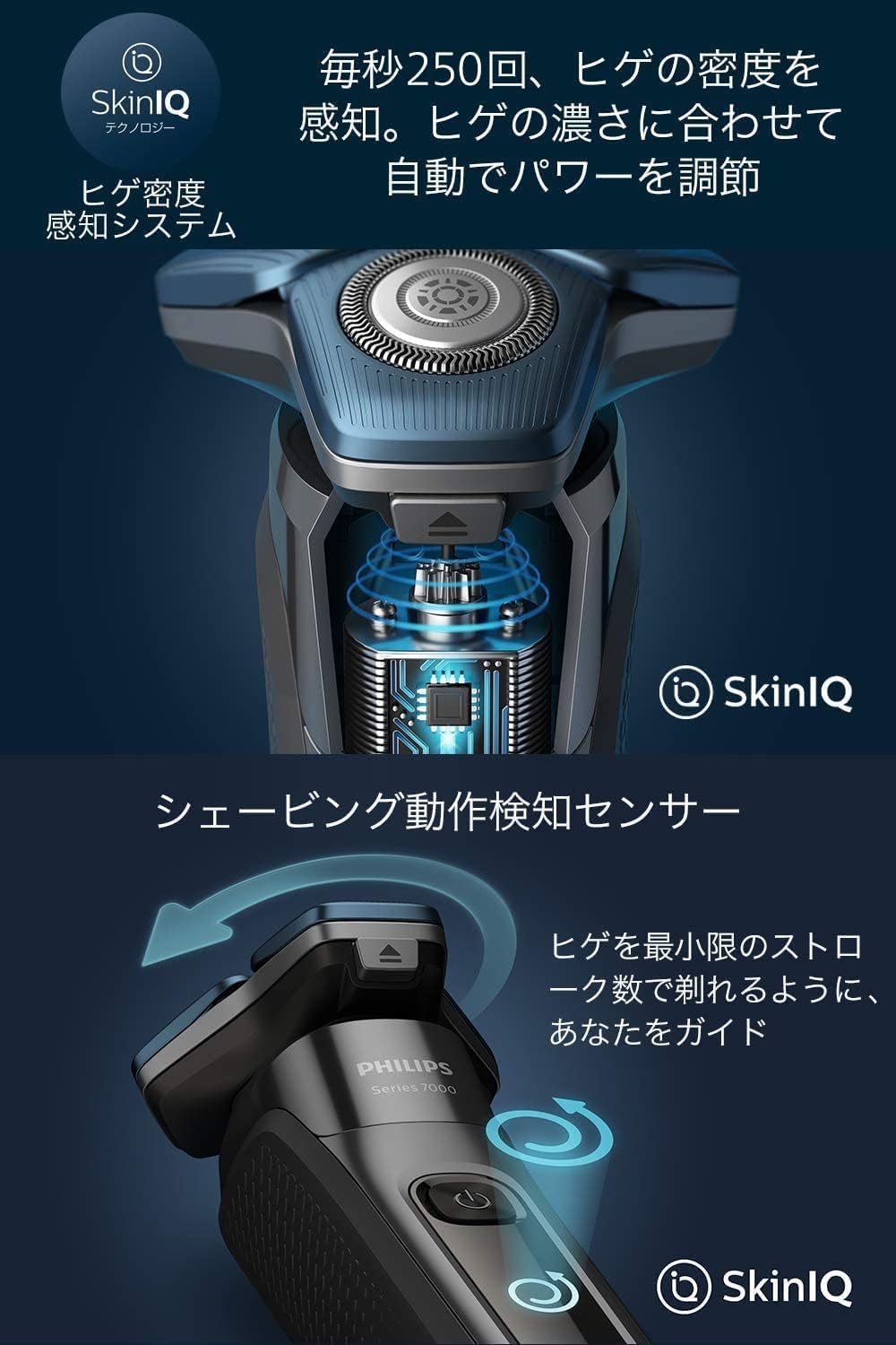 Amazon.co.jp: 【Gentle on Skin】Philips Electric Shaver 7000