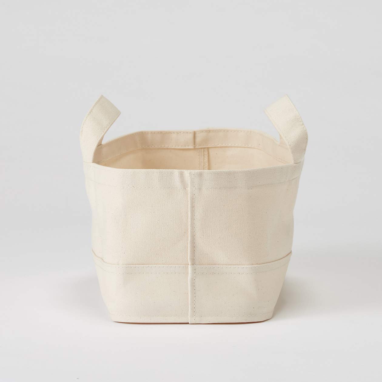 Amazon.co.jp: 無印良品 持ち手付帆布長方形バスケット・スリム・中 約