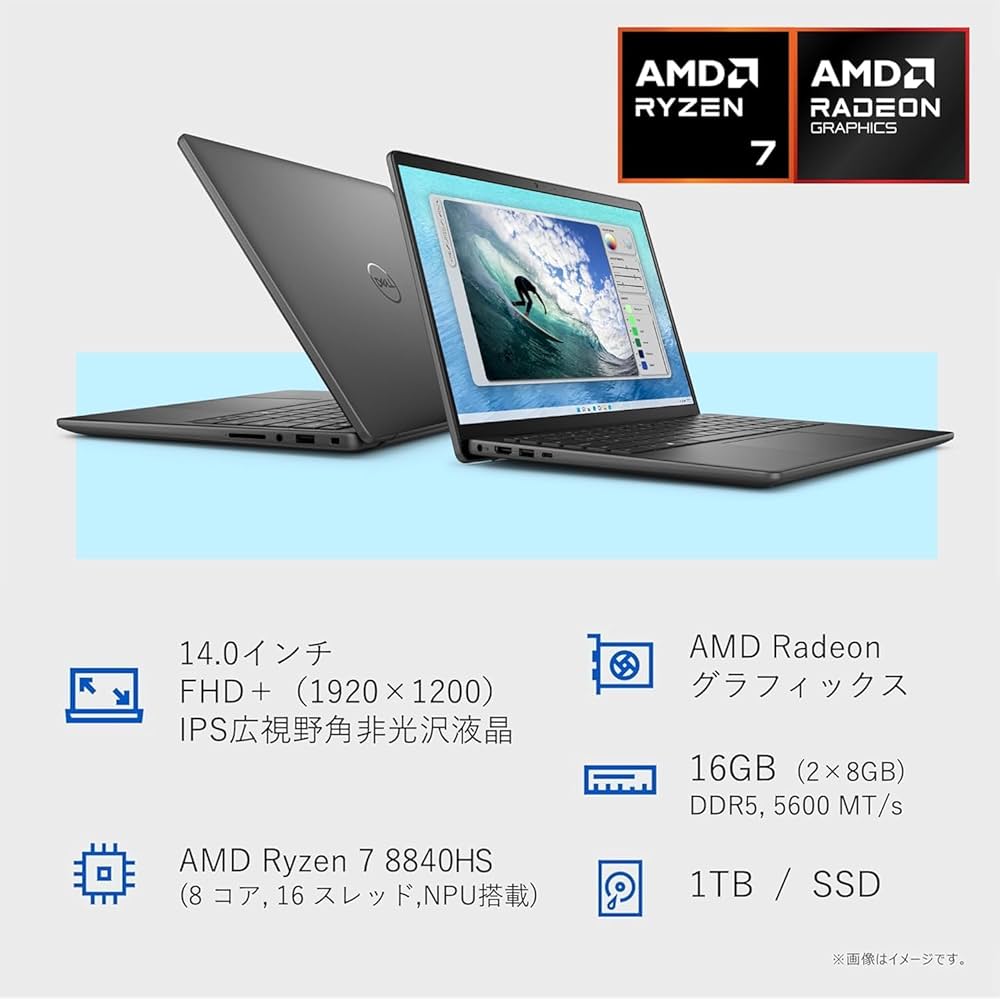 Amazon.co.jp: Dell Laptop Inspiron 14 5445, 14 Inch FHD+ AMD Ryzen