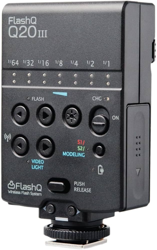 Amazon | LightPix Labs FlashQ Q20III ワイヤレスフラッシュ 20m GN 7