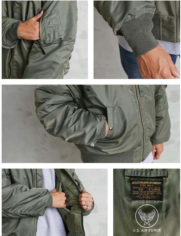 Amazon | [WAIPER] inc 米軍 最初期型 MA-1フライトジャケット MIL-J