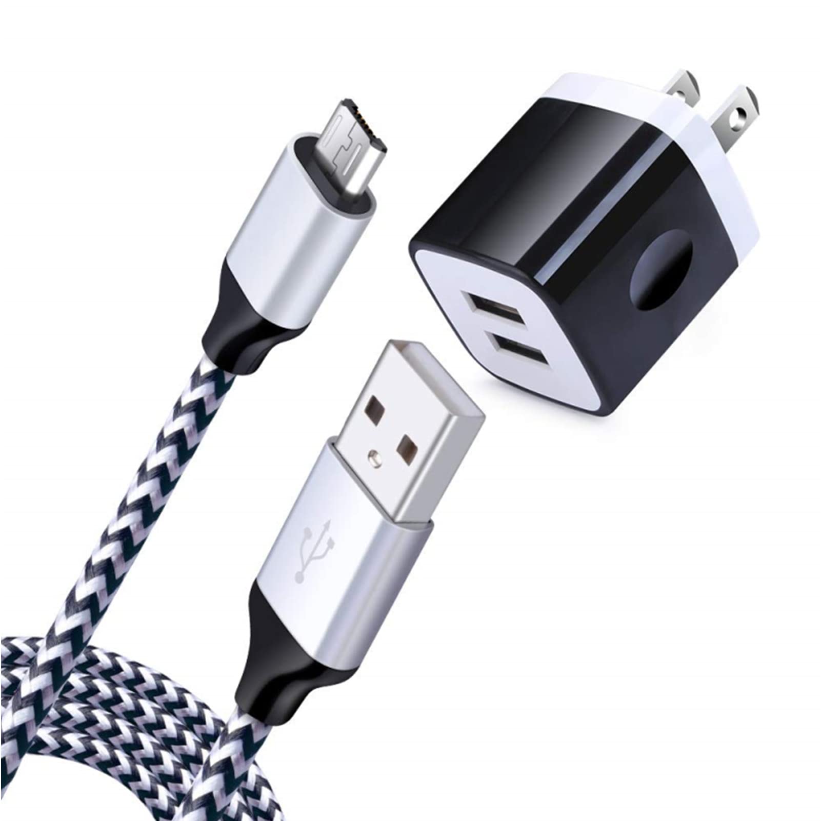 Amazon | Hootek 電源アダプター USB充電器 2ポート 5V/2.1A + Micro