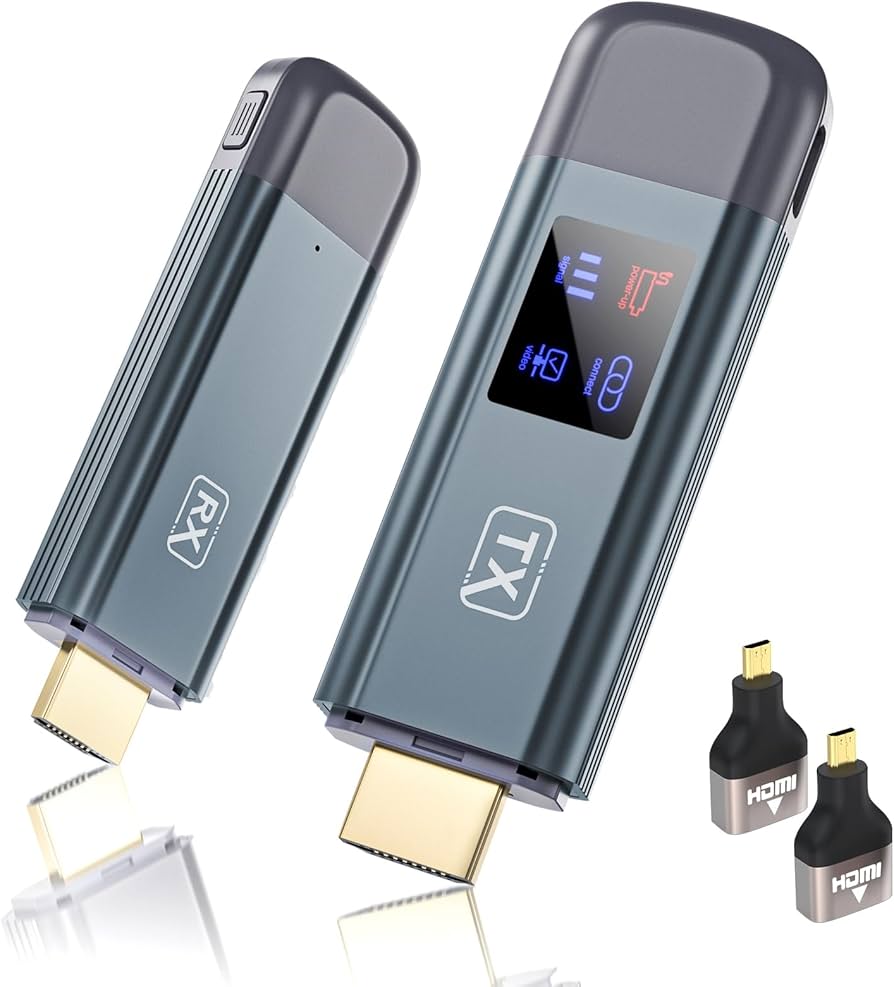 Amazon | 新登場 ワイヤレスHDMI 無線 送受信機セット小型 1080P/5Ghz