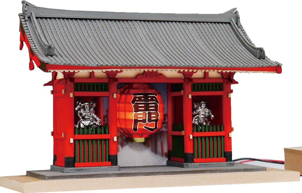 Amazon | ウッディジョー 1/100 ハーフタイプ 浅草寺 雷門 ソフト