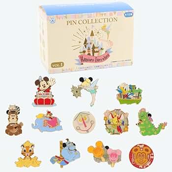 Amazon.co.jp: ディズニー ピンバッジセット パークアイコン デザイン