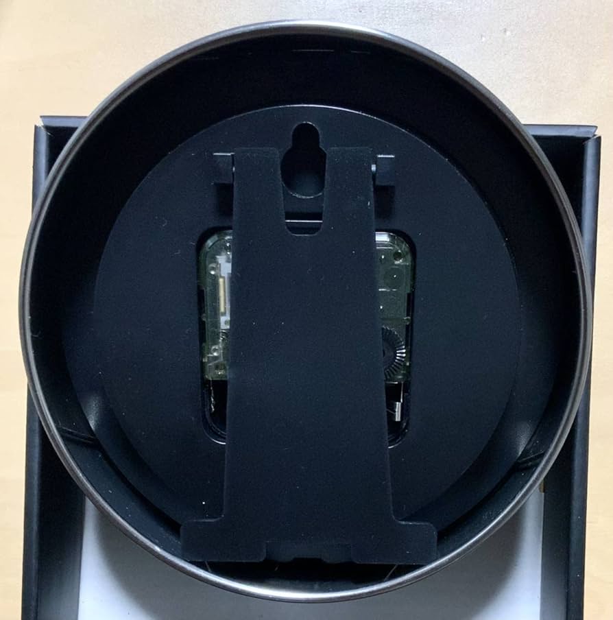 Amazon.co.jp: ヒスミニ 2way 時計 シルバー 壁掛け スタンド