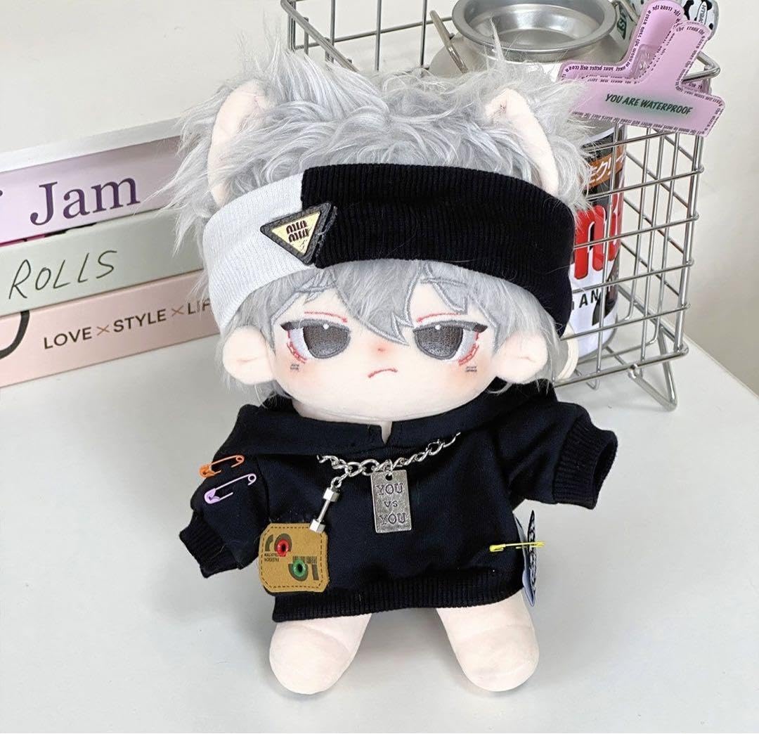 Amazon.co.jp: 10cm20cm ヘアバンド 白黒 ぬいぐるみ 着せ替え 専用