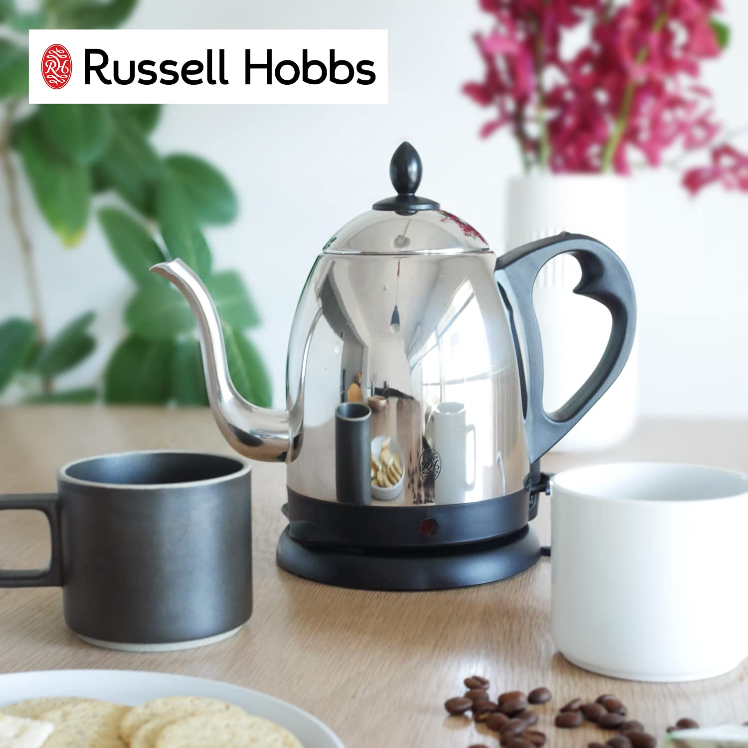 Amazon.com: Russell Hobbs Electric Cafe Kettle 1.0L 7410JP: Home