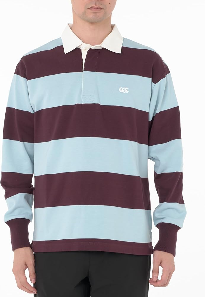 Amazon.co.jp: [カンタベリー] ラガーシャツ 4INCH STRIPE RUGBY