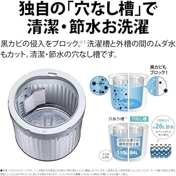 Amazon | シャープ タテ型 洗濯乾燥機 洗濯 6.5kg 乾燥 3.5kg ボディ幅