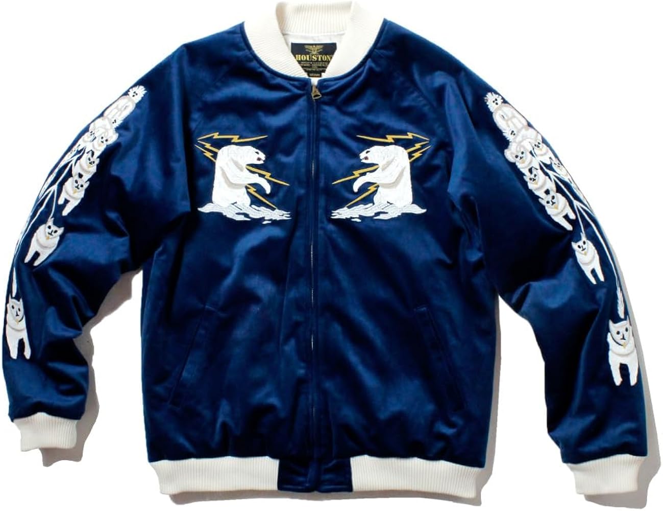 Amazon | [ヒューストン] 別珍スカジャン ベロア生地 スーベニア