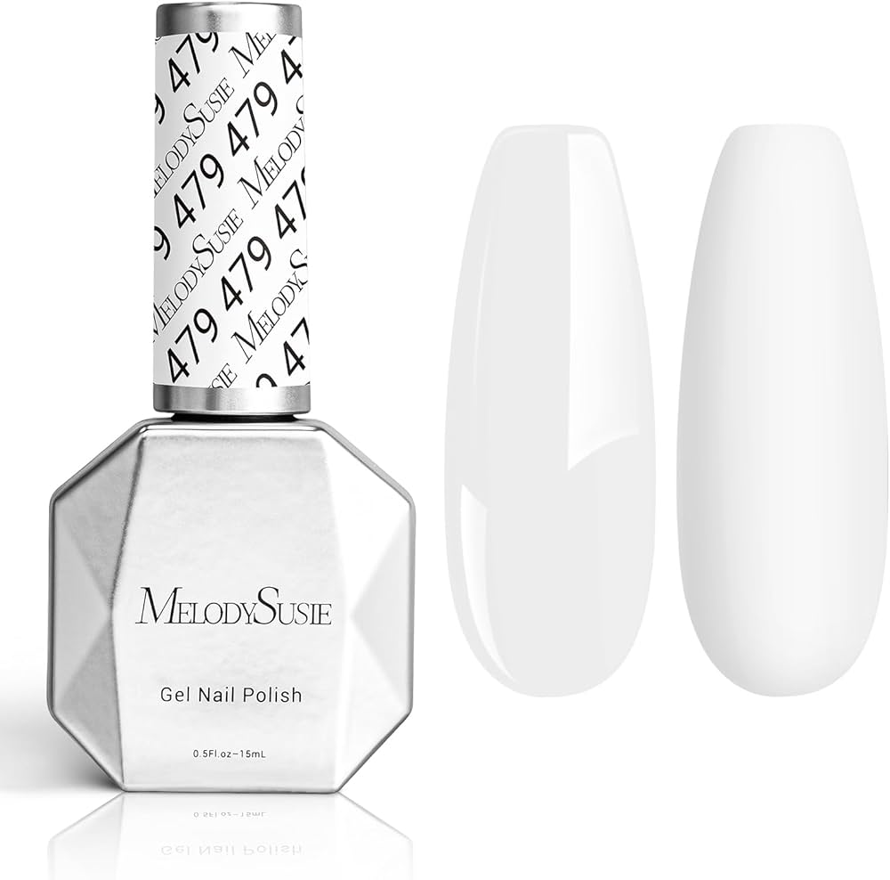 Amazon.com : MelodySusie Thick Snow White Gel Nail Polish,15ML