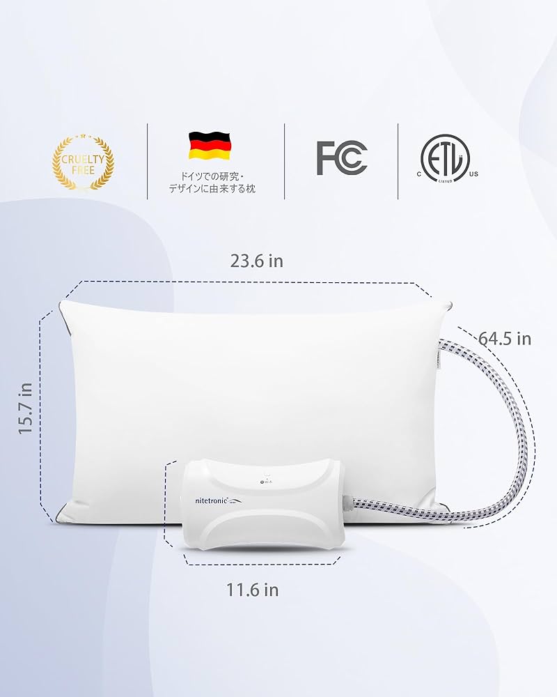 Amazon｜NITETRONIC Z1 いびき対策枕 - いびき防止グッズ いびき 減少