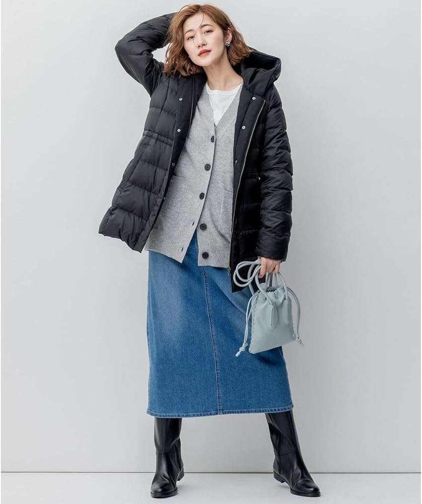 Amazon | [23区] VERY掲載/新色追加 シレータフタ ミドル丈 ダウン