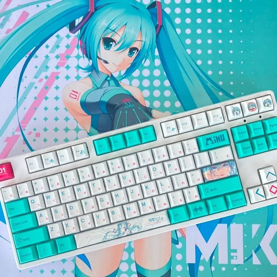 Amazon.co.jp: 初音ミク MIKU風 キーキャップ PBT染め 昇華 OEM