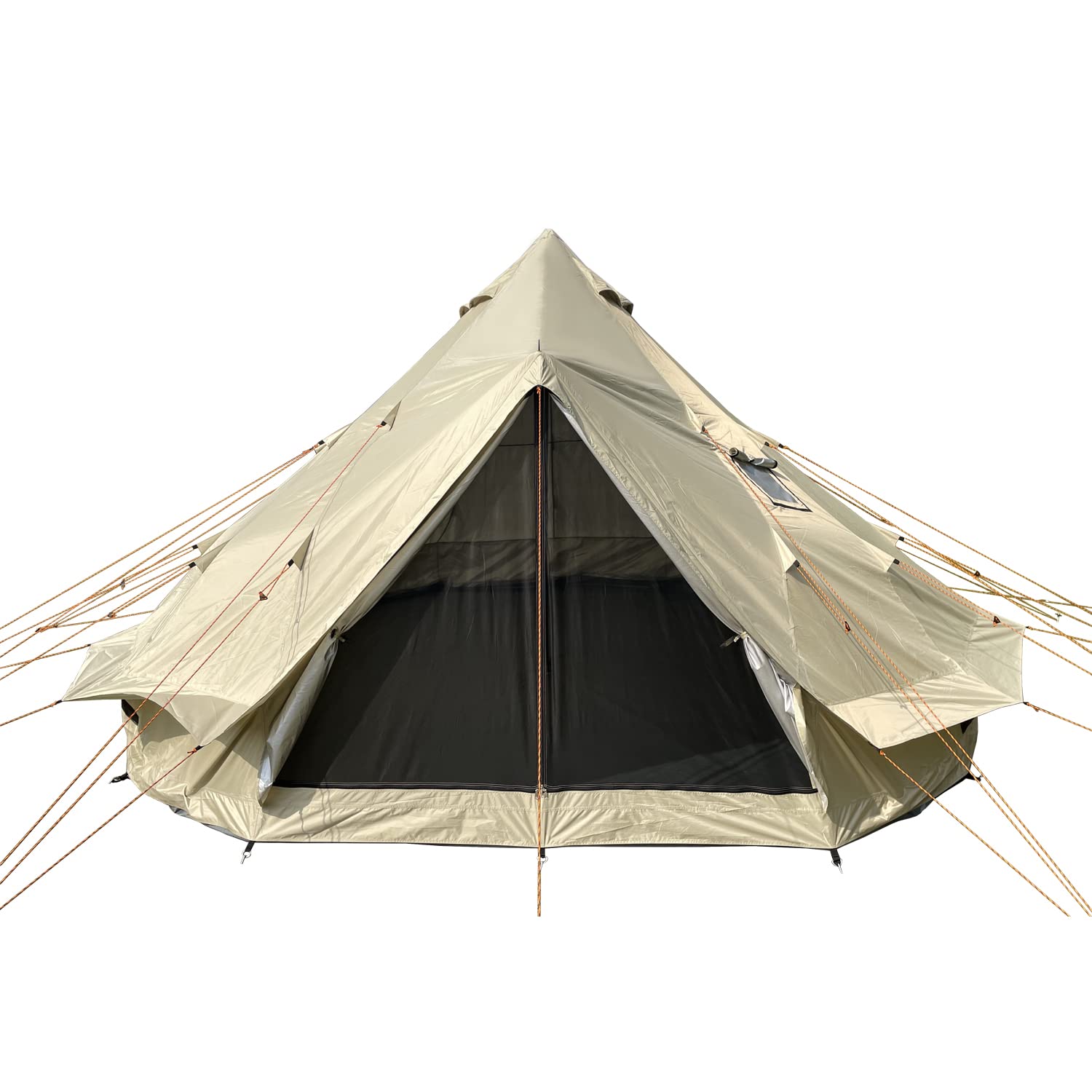 Amazon.co.jp: D&R B2【5m大型ベージュベルテント】上部密封DIY煙突穴