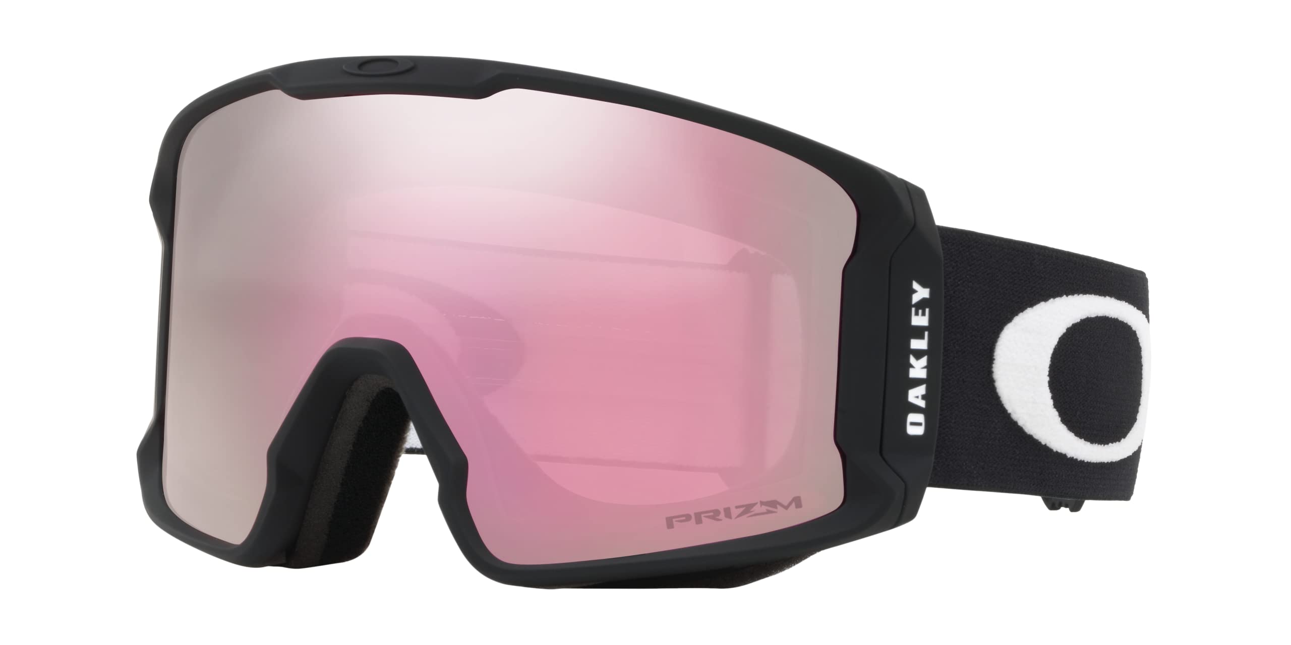 Oakley Men's Line Miner Snow Goggles, Matte Black, Prizm Hi Pink
