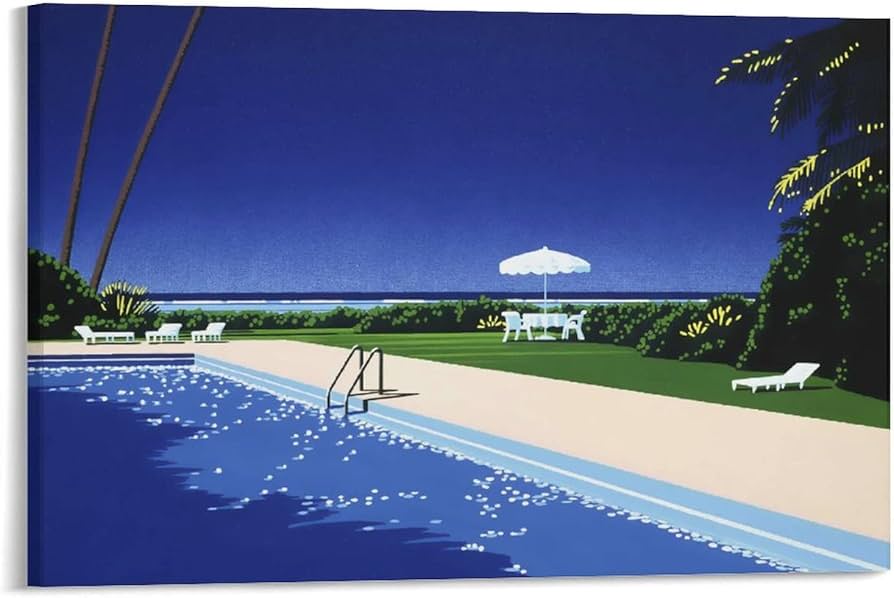 Amazon.co.jp: アートワーク イラストレーター 永井博 ポスター アート