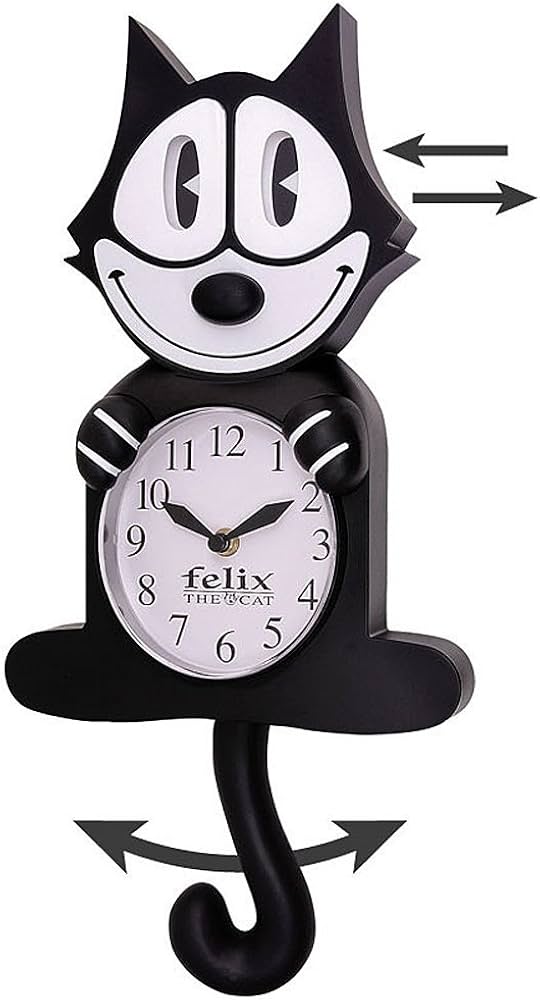 Amazon.com: Felix The Cat 3-D Motion Wall Clock : Home & Kitchen