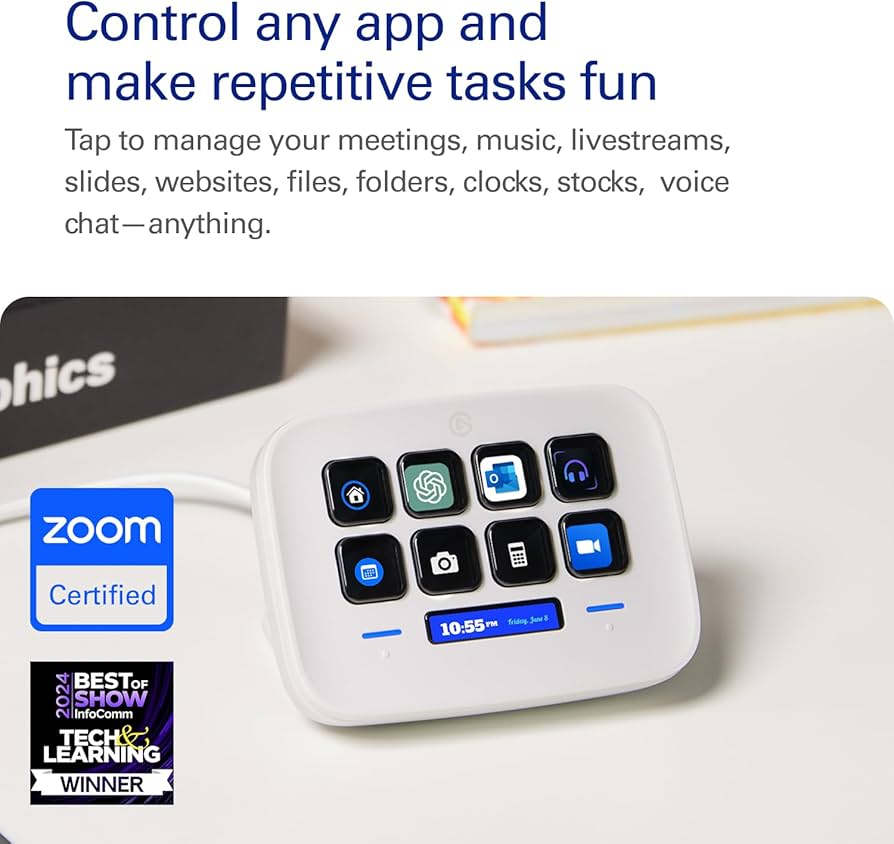 Amazon.com: Elgato Stream Deck Neo – 8 Customizable Keys, 2 Touch