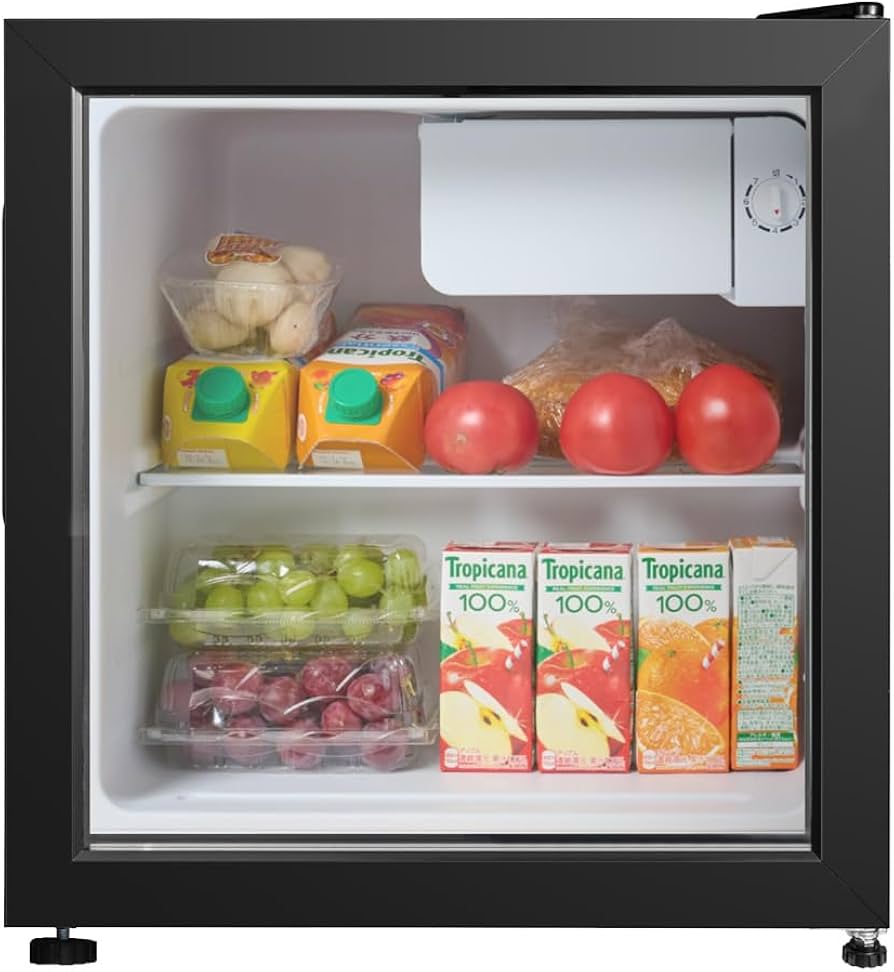 Amazon | 冷蔵庫 46L 中が見える 1ドア 冷蔵庫 右開き 単身 新生活