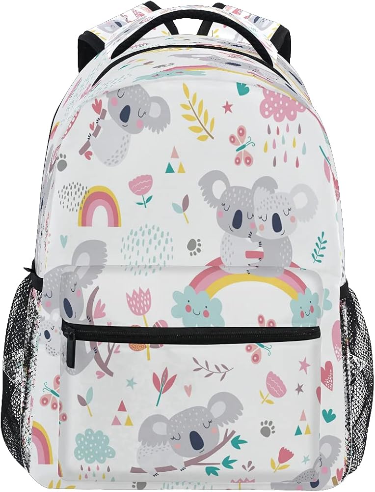 Cute Koala School Backpack for Boys Girls Kids Travel Bag Bookbag