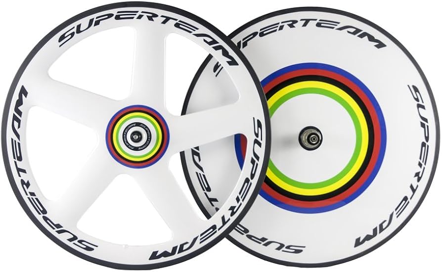 Amazon.co.jp: Superteam 700C フロント 56mm 5スポークホイール リア