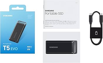 Amazon | サムスン T5 EVO ポータブル SSD 2TB USB 3.2 Gen 1 外付け
