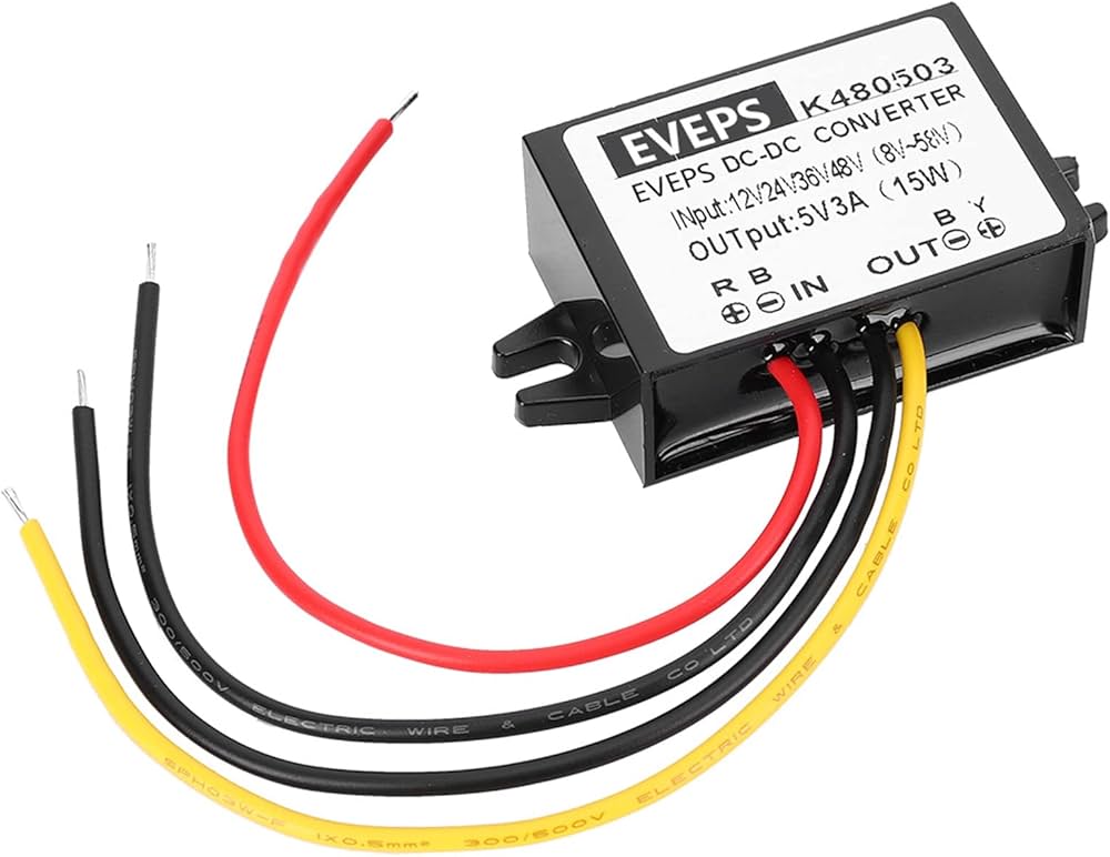 Amazon.com: DC-DC 12V/24V/36V/48V to 5V 3A Step Down Power Supply