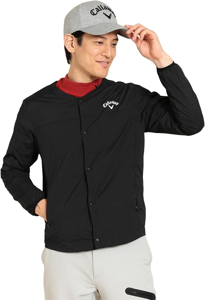 Amazon | [キャロウェイ] メンズ 中綿 ブルゾン (撥水性・ストレッチ