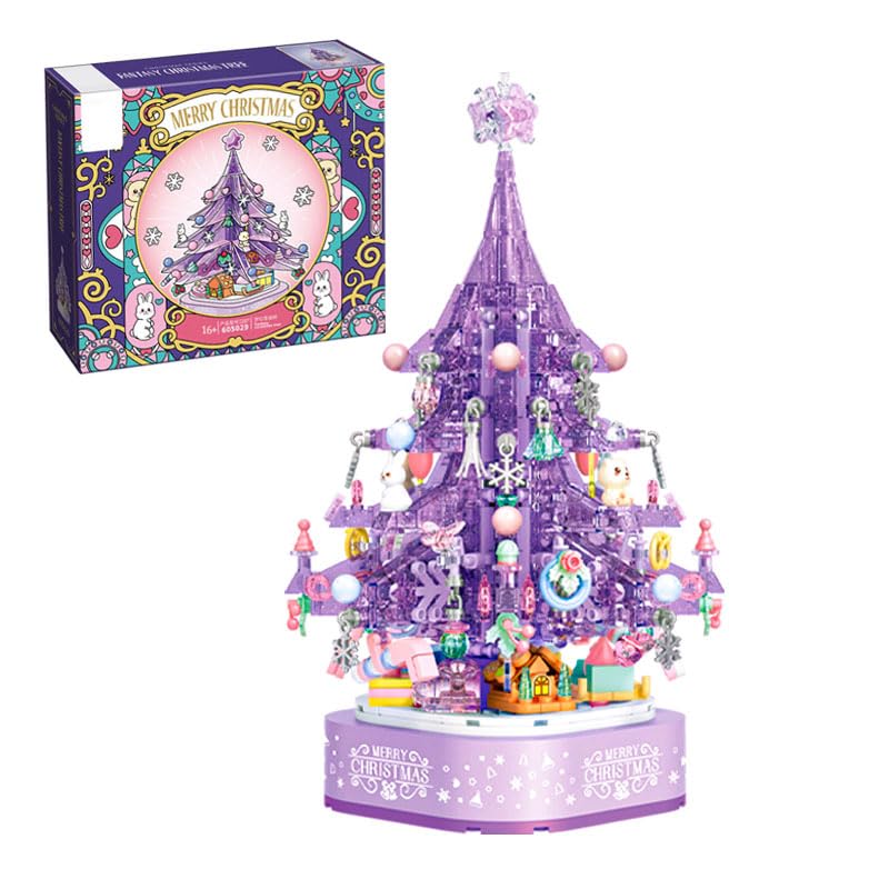 Amazon.co.jp: YILETKC パープルクリスタルクリスマスツリー