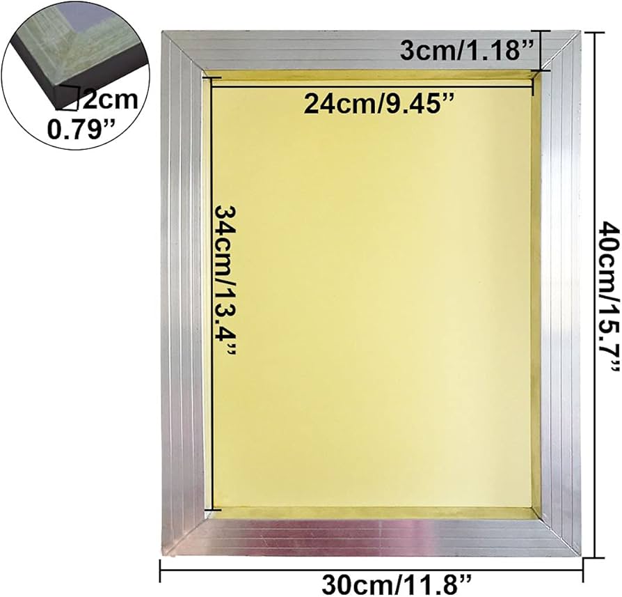 Amazon.co.jp: シルクスクリーン フレーム 30×40 cm アルミ枠 - 230