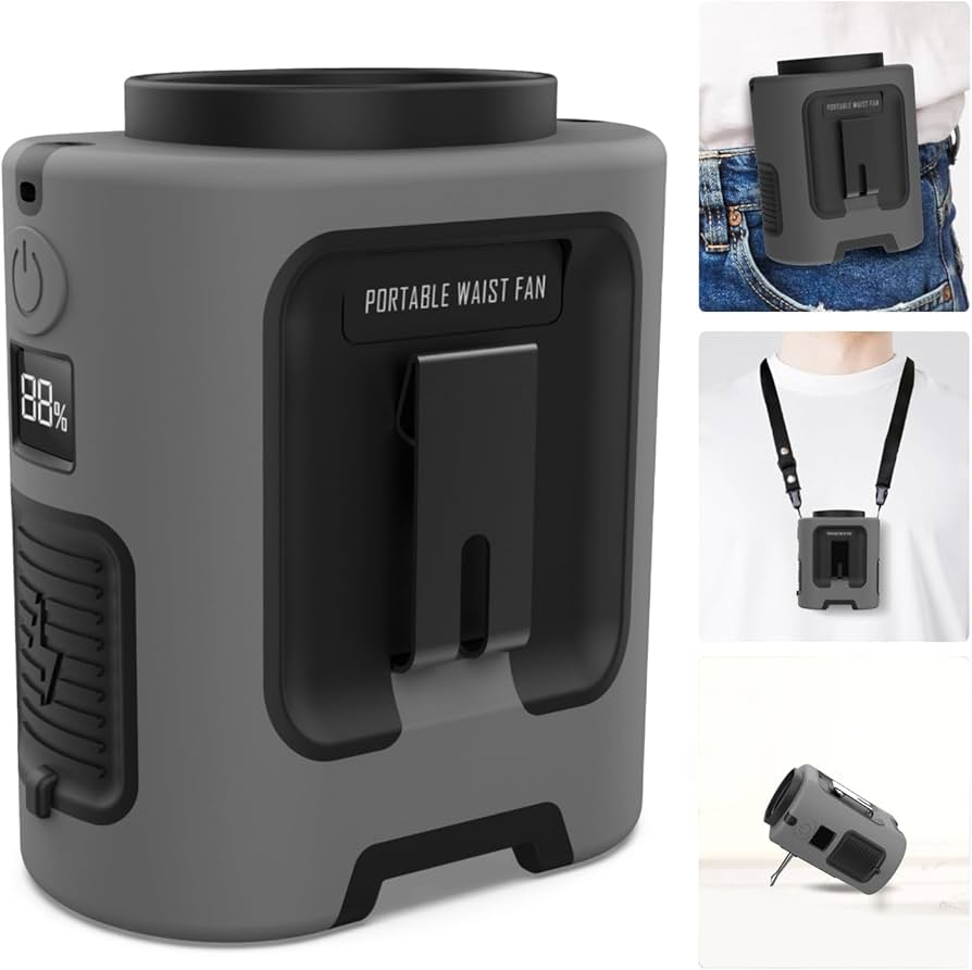 Amazon | [2025アップグレード]ベルトファン 腰掛け扇風機 4段階調節