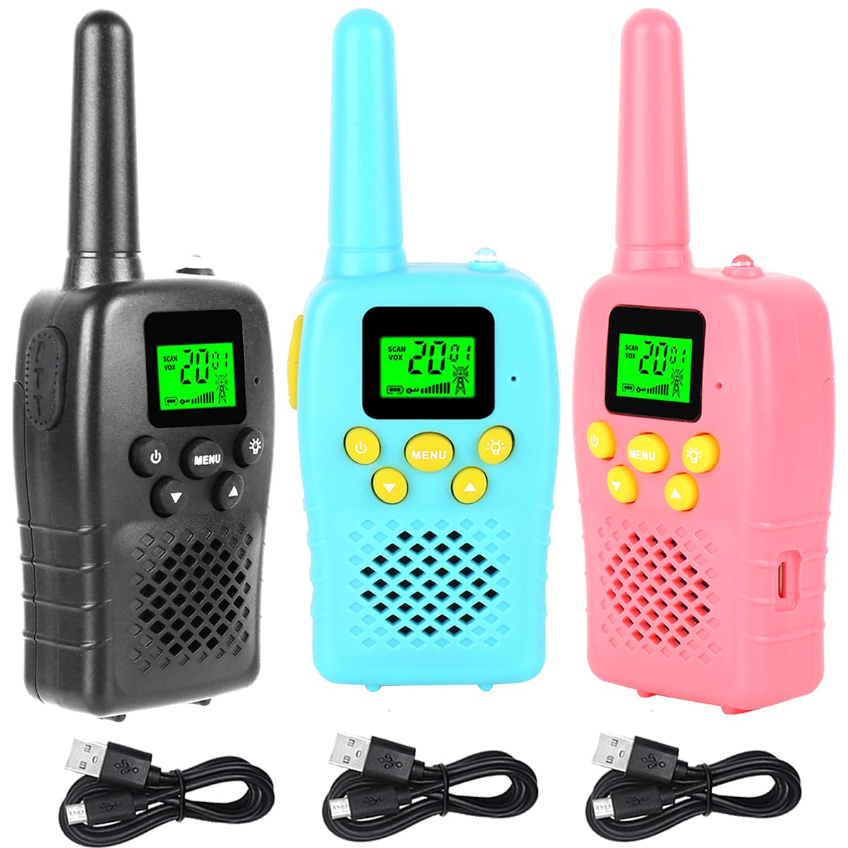 Amazon | t18 トランシーバー 3台セット 充電式 westayin