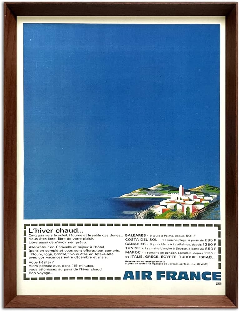 Amazon.co.jp: エールフランス 地中海 1960年代 フランス雑誌
