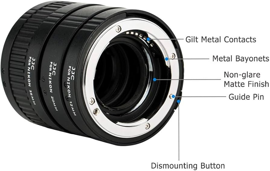 Amazon.com : JJC F Mount Auto Focus Macro Extension Tube Set for
