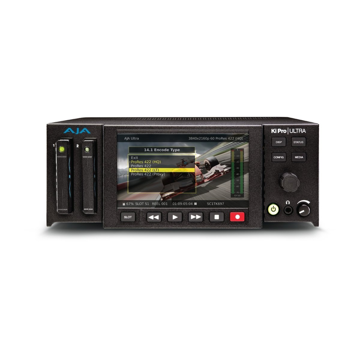 Amazon | AJA Ki Pro Ultra ビデオ録画再生機 HD液晶モニター内蔵 4K