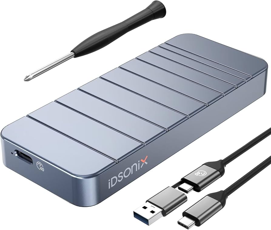 Amazon.com: iDsonix 40Gbps M.2 NVMe PCIe SSD Enclosure Adapter