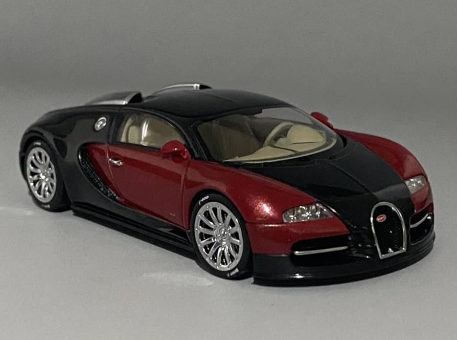 Amazon | AUTOart 1/43 Bugatti EB 16.4 Veyron Showcar Black/Red