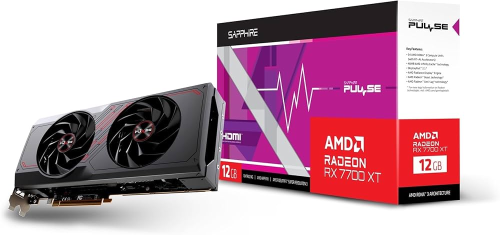 Amazon | SAPPHIRE PULSE Radeon RX 7700 XT GAMING 12GB GDDR6 2