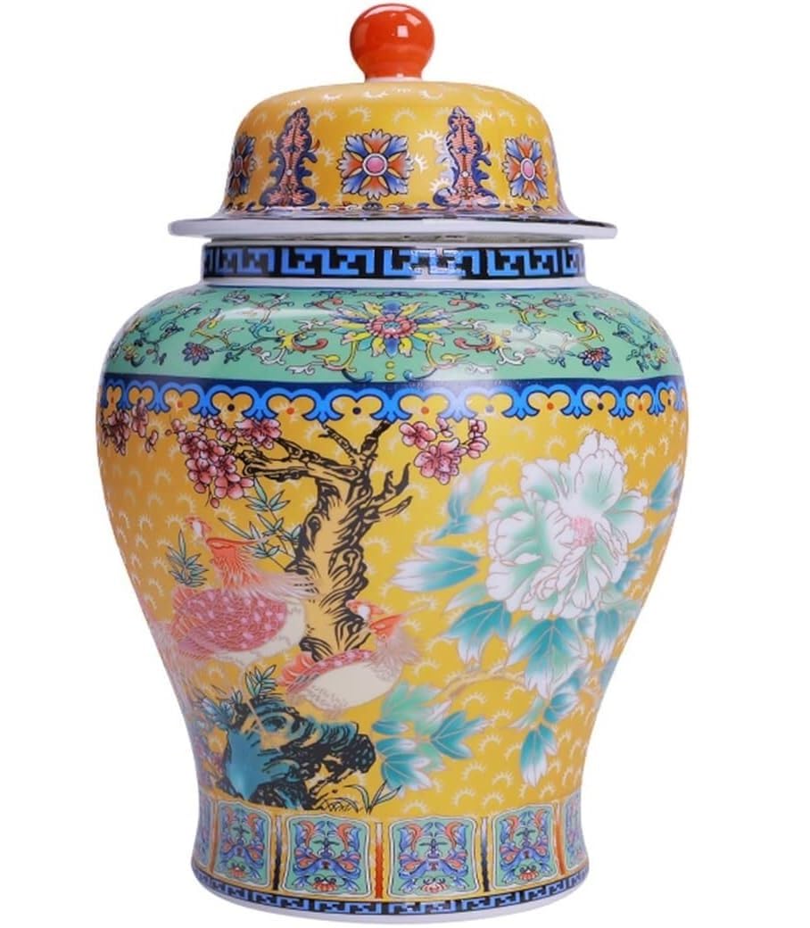 Amazon.co.jp: 磁器の生姜壺 絶妙なセラミックジンジャージャー蓋付き