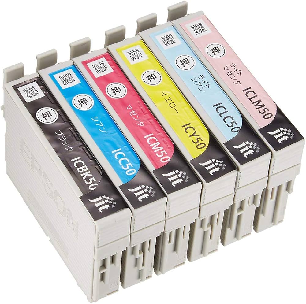 Amazon.co.jp: ジット エプソン(Epson) IC6CL50 対応 6色セット対応