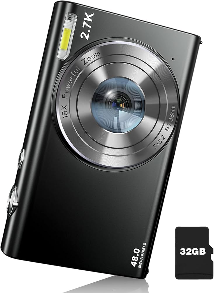 Amazon | デジタルカメラ オートフォーカス 2.7K 48MP デジタル