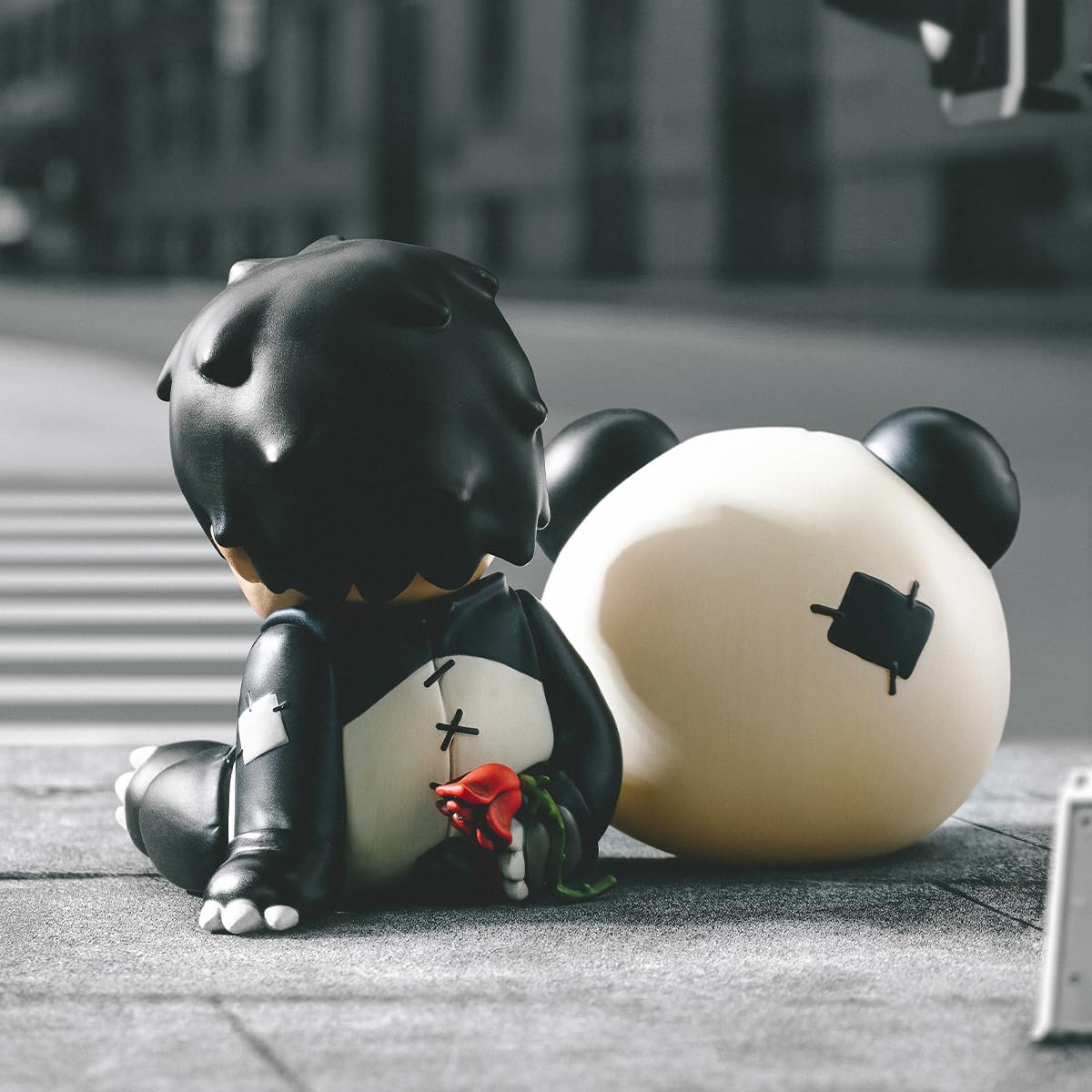 Amazon.co.jp: POP MART HIRONO Doll Panda Figure : おもちゃ