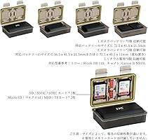 Amazon.co.jp: KIWIFOTOS 多機能 カメラバッテリーケース & メモリー