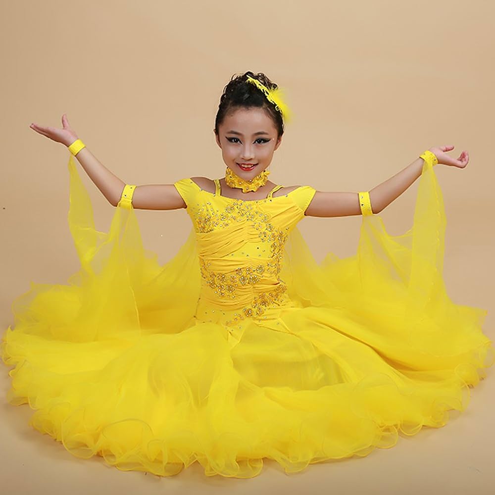 Amazon.co.jp: 社交ダンス 衣装 キッズ キッズ ダンス 衣装 ジュニア