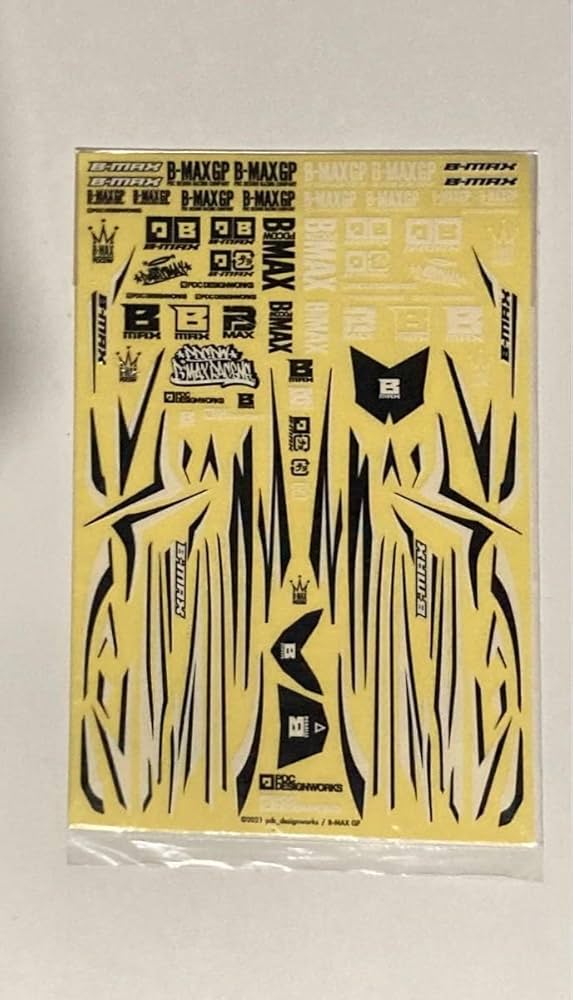 Amazon.co.jp: タミヤ ミニ四駆 B-MAX GP ステッカー 15cm×10cm DCR-01