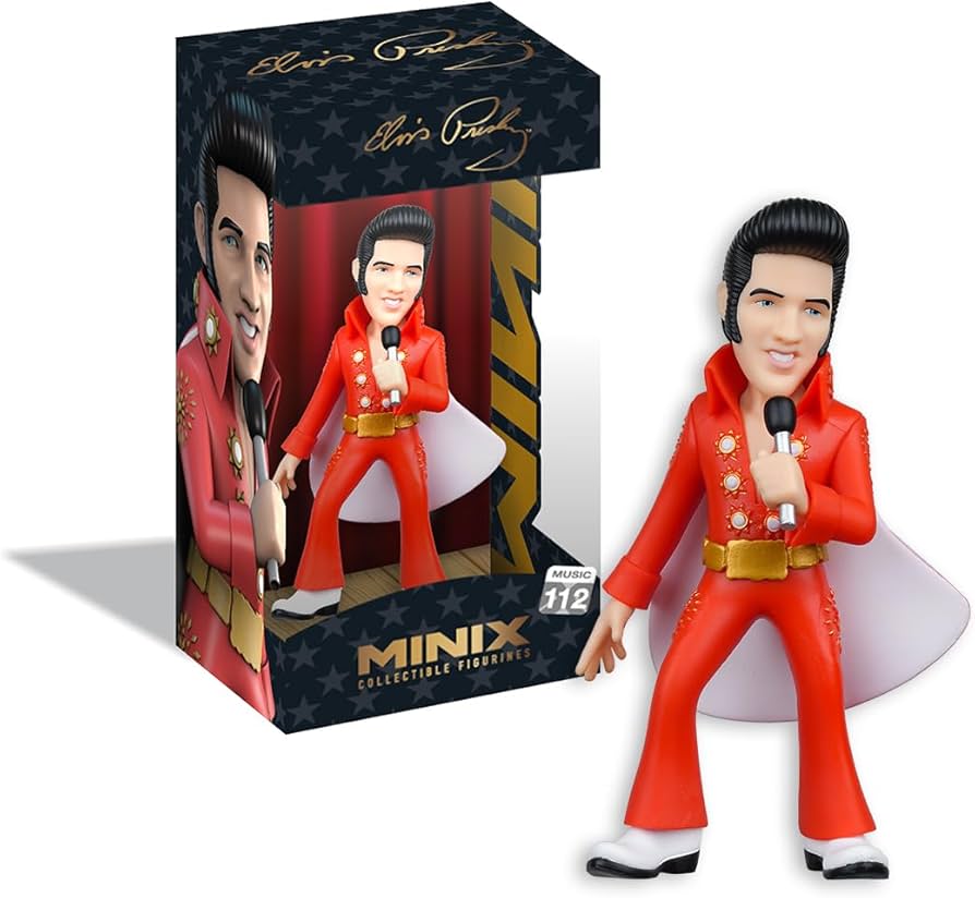 Amazon.com: Minix 12cm Elvis Red Suit Collectible Figure
